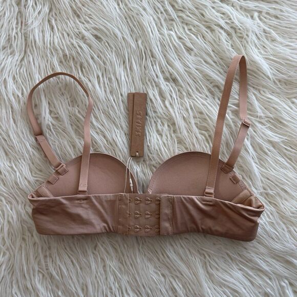 Skims Ultimate Strapless Pushup Bra Clay Size 32B - Picture 4 of 6